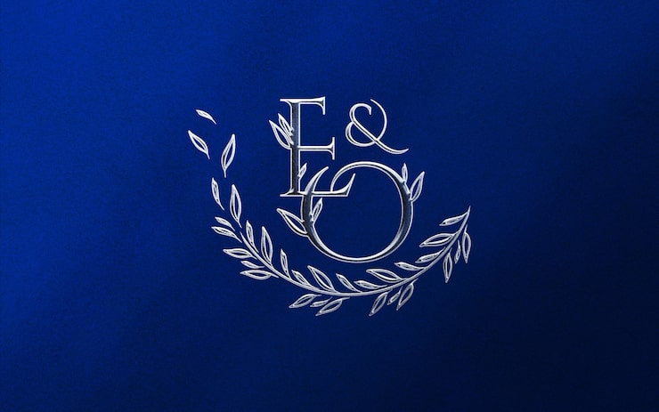 PSD lüks gerçekçi logo maketi