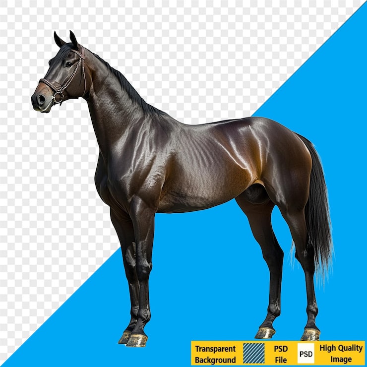 PSD majestætisk brun hest