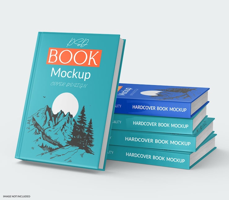 PSD mockup av bokomslag