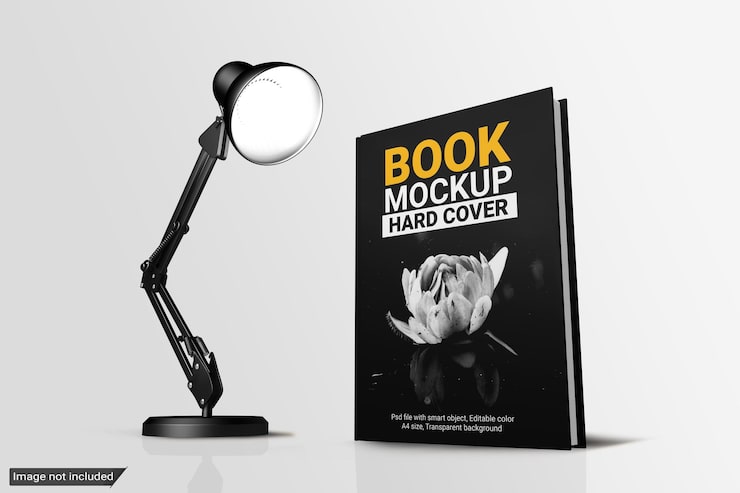 PSD mockup för inbunden bok