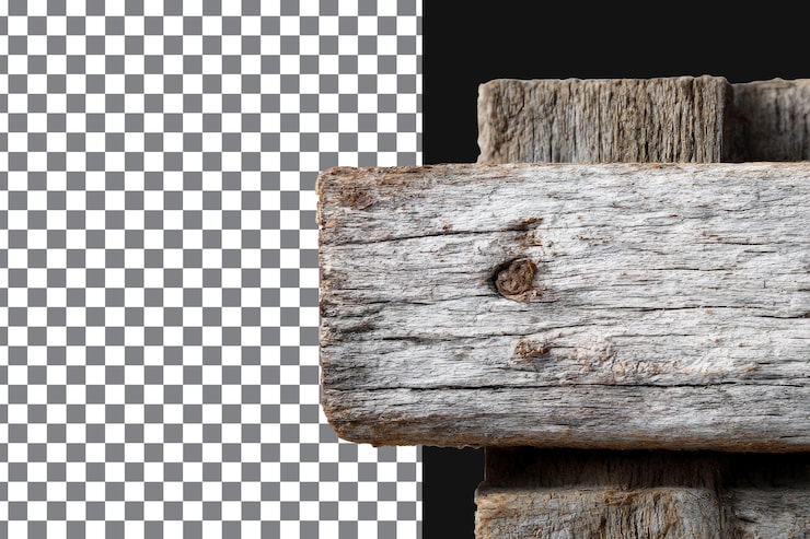 PSD närbild av väderbitet trä