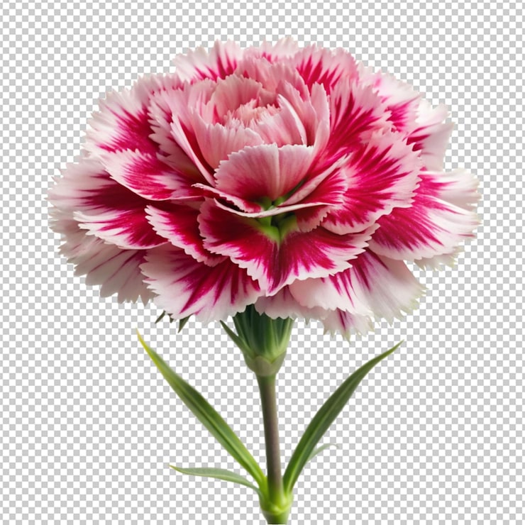 PSD nejlikastandard tonic golem dianthus isolerad på transparent bakgrund