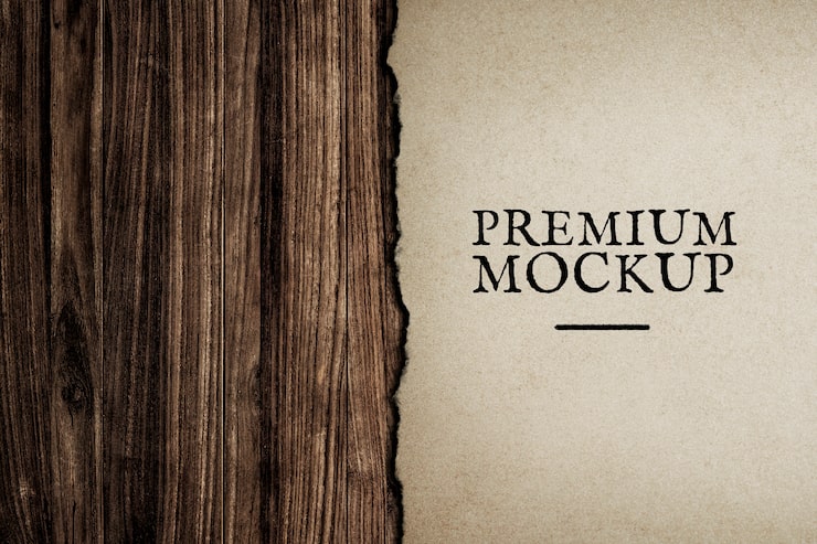 PSD pappers-mockup designbakgrund