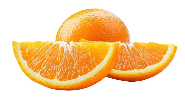 PSD png orange på vit bakgrund skapad med hjälp av generativ ai-teknik