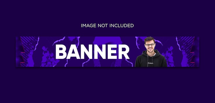 PSD professionel youtube banner cover psd skabelon 2024