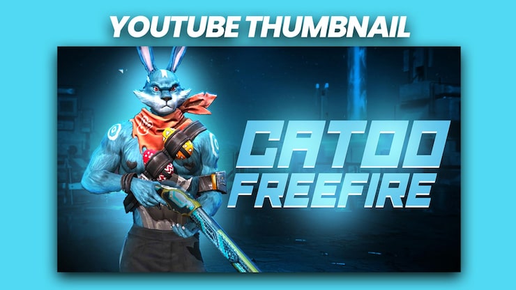 PSD pubg og freefire gaming attraktiv youtube-kanal miniature og webbanner premium psd