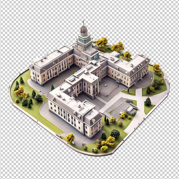 PSD sjukhusillustration ikon tecknad grafik