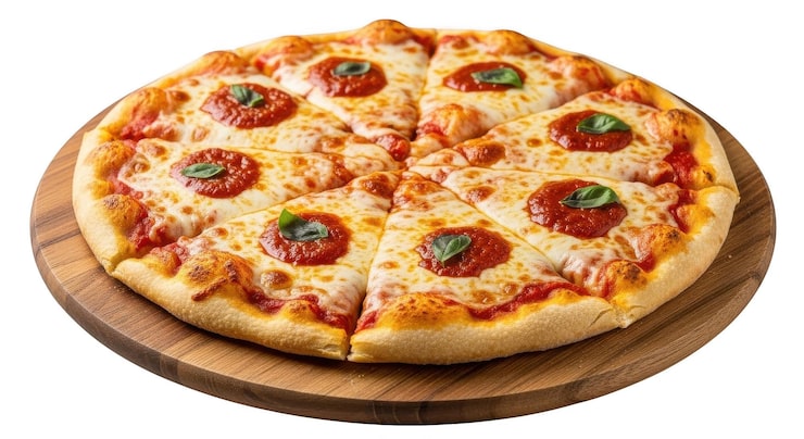 PSD świeżo upieczona pizza pepperoni