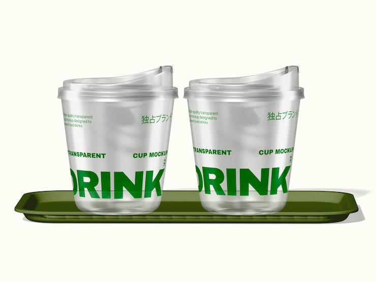 PSD transparent kop mockup