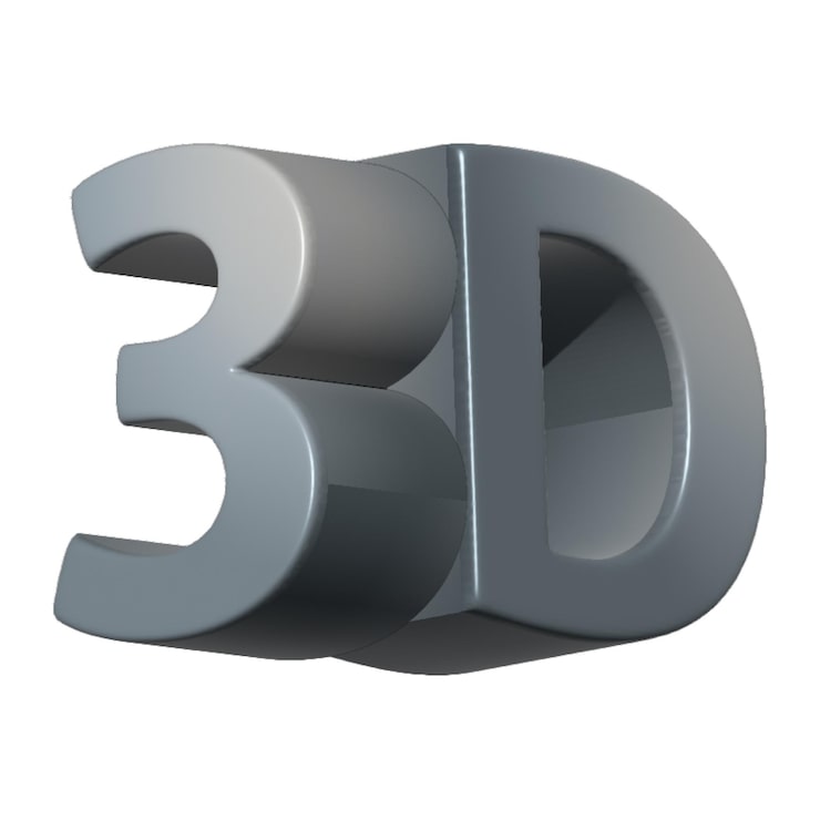 Vector 3d-tekst driedimensionaal