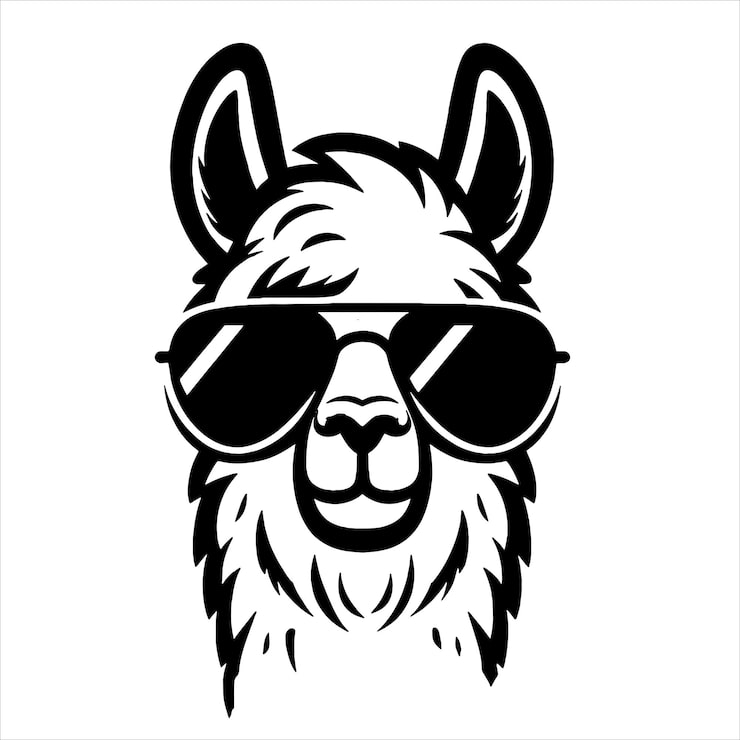 Вектор ллама svg