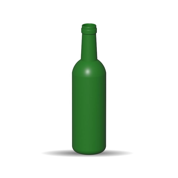 Vektor 3d flaske model