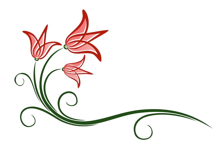 Vektor en logo av den stiliserte blomsten