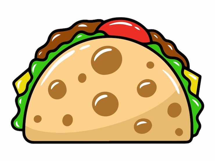 Vektor kebab fast food clipart illustrasjon