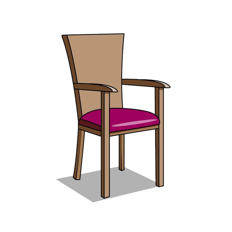 Wektor ilustracja 6 krzesło