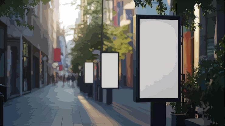 Wektor mockup miejskich plakatów ulicznych idealny do kampanii reklamowych