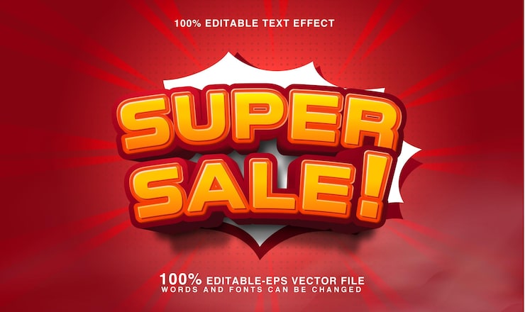 Wektor super sprzedaż baner promocyjny sklep