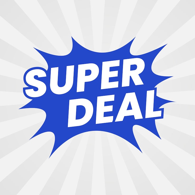 Wektor wybuchowe ogłoszenie super oferty