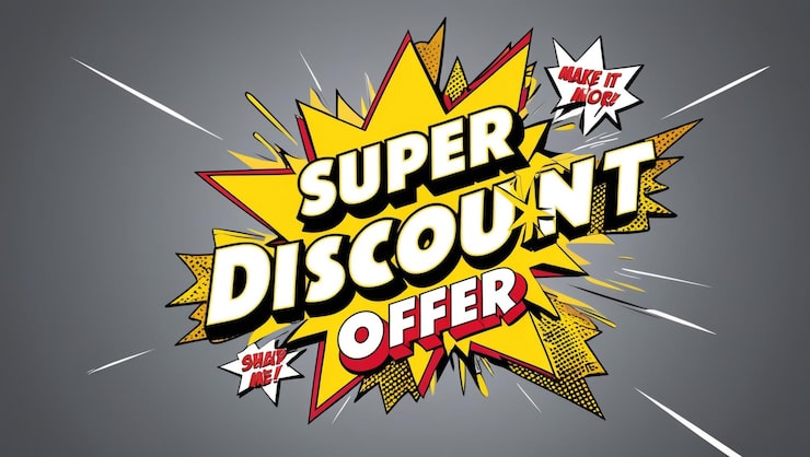 Zdjęcie oferta super zniżki black friday design