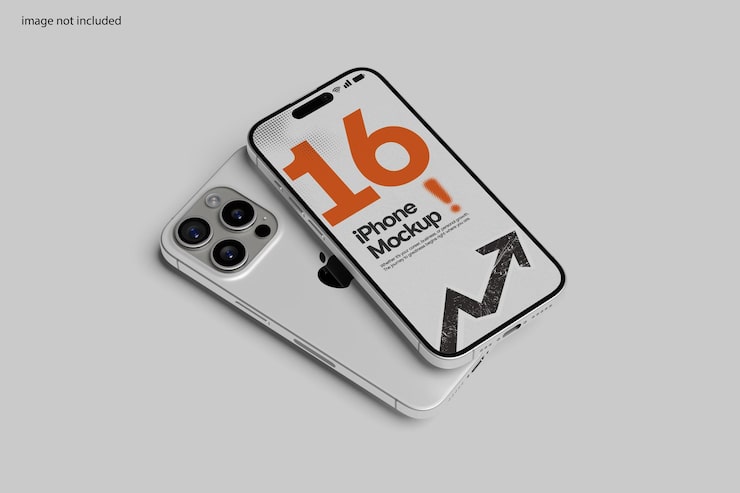 PSD iphone 16 pro mockup