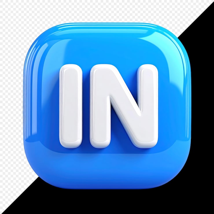 PSD logo linkedin 3d