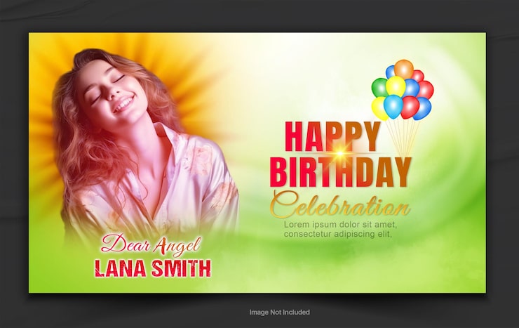 PSD mẫu thiết kế áp phích kỷ niệm bithday
