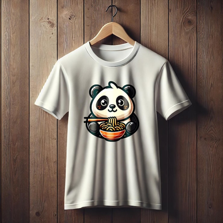 PSD mockup áo phông treo tường bằng gỗ