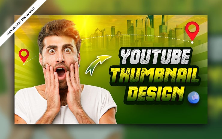 PSD thiết kế hình thu nhỏ trên youtube và mẫu biểu ngữ web của công ty du lịch