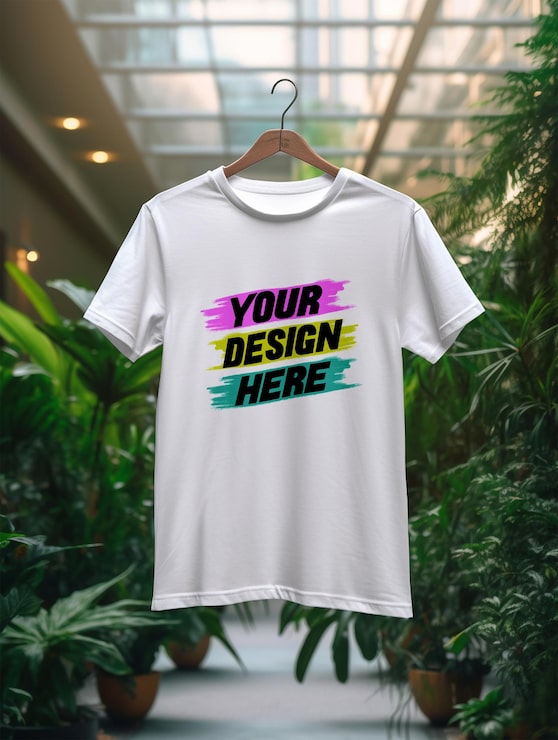 PSD thiết kế mockup áo thun trắng psd