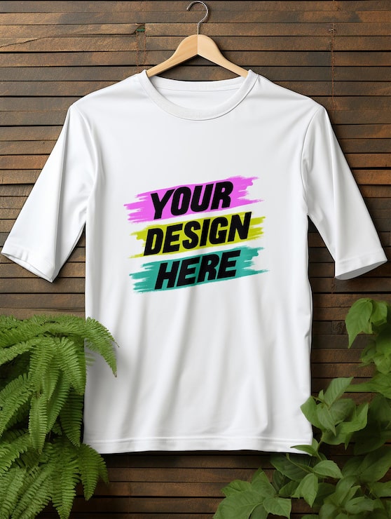 PSD thiết kế mockup áo thun trắng psd