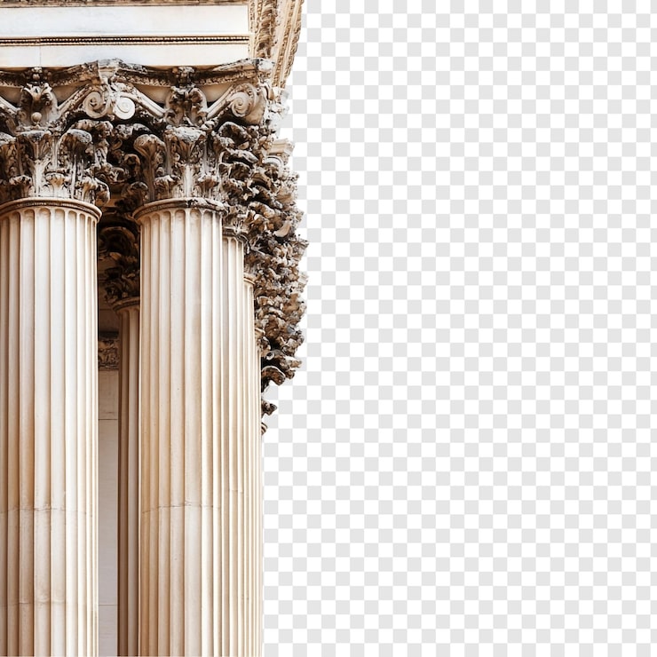 PSD gratuito arquitectura clásica columnas majestuosas y detalles intrincados