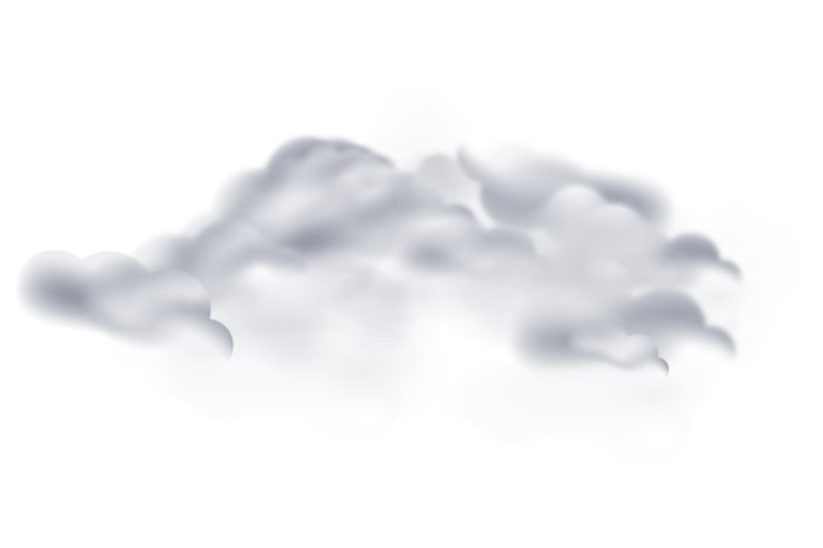 PSD Gratis awan putih yang indah