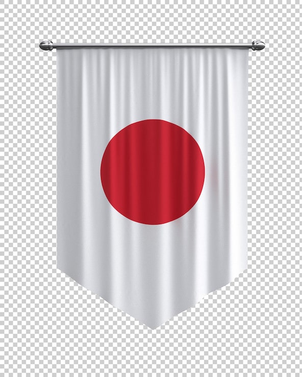 PSD gratuito bandera japonesa