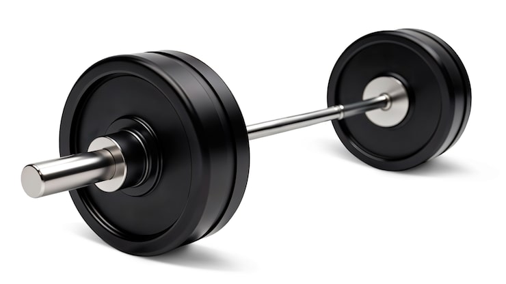PSD gratuito barbell para el entrenamiento aislado