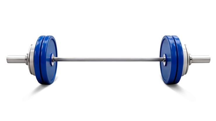 PSD gratuito barbell para el entrenamiento aislado