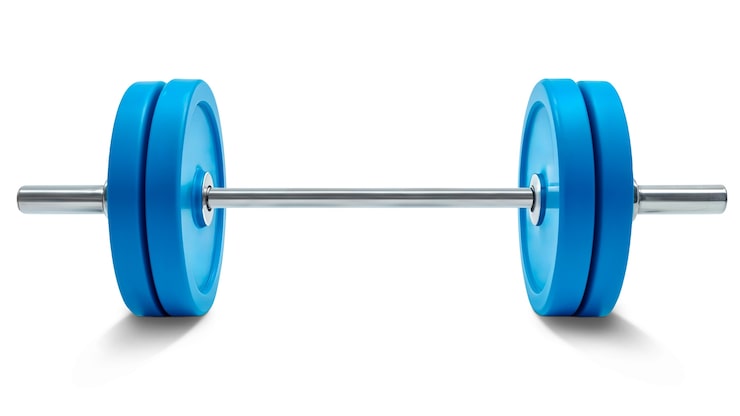 PSD gratuito barbell para el entrenamiento aislado