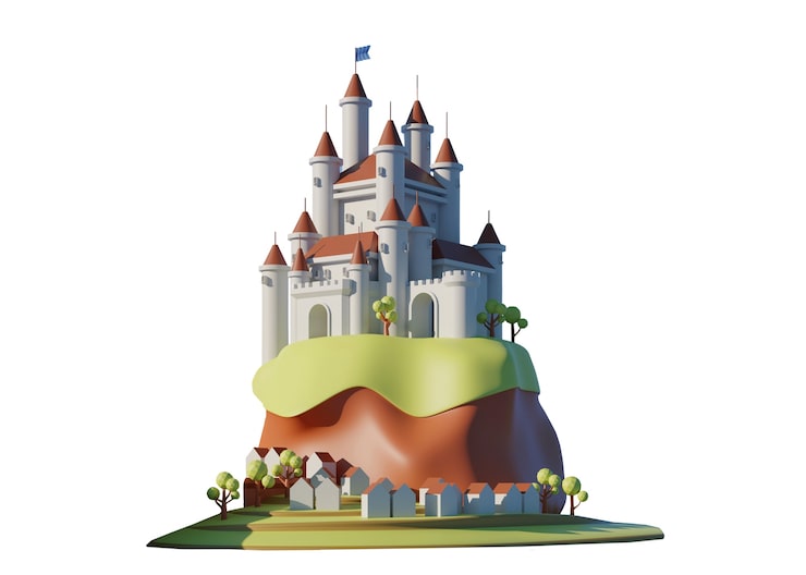 PSD gratuito el castillo de los cuentos de hadas
