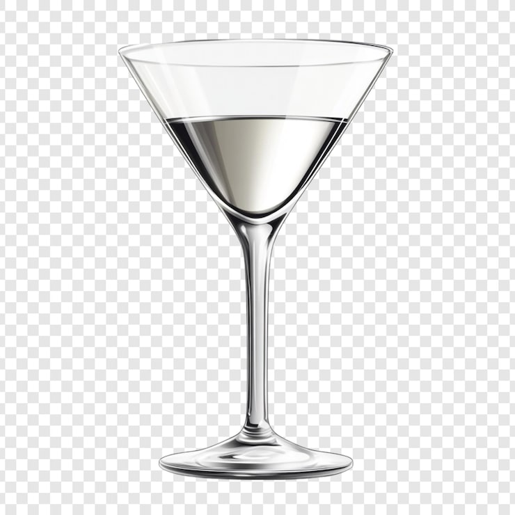 PSD gratuito un cóctel de martini en un vaso clásico