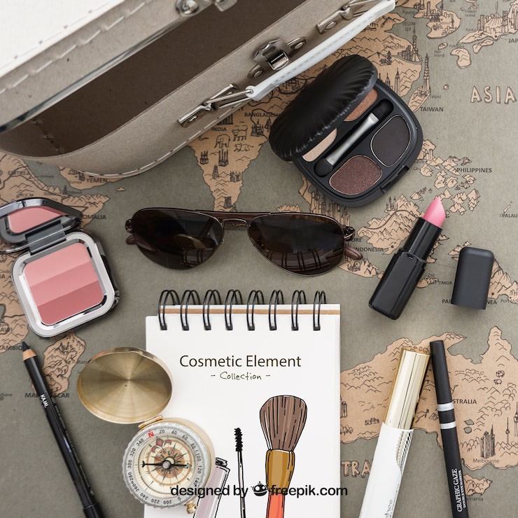 Gratis PSD cosmetische elementen collectie