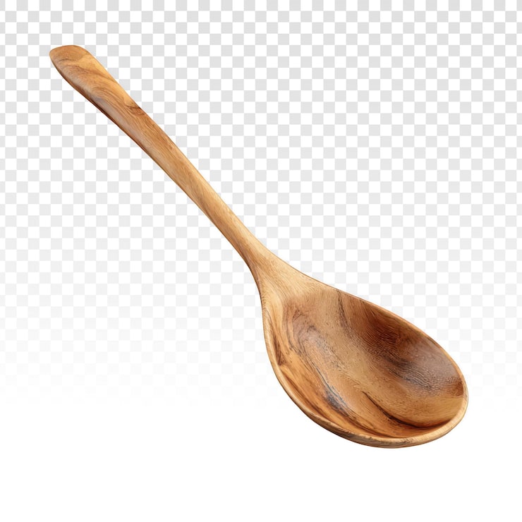 PSD gratuito cuchara de cocina de madera natural