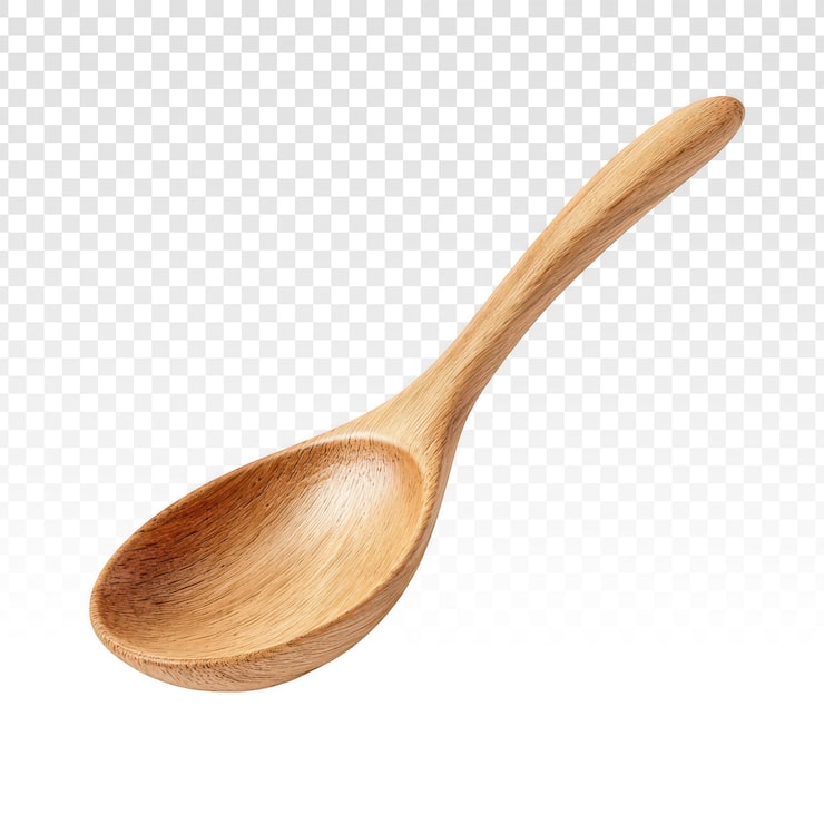 PSD gratuito cuchara de madera individual para cocinar y servir