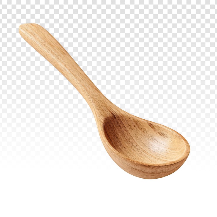 PSD gratuito cuchara de madera natural para cocina y cocinar