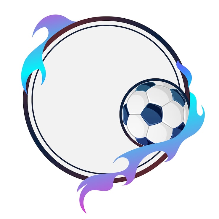 PSD Gratis desain bingkai sepak bola