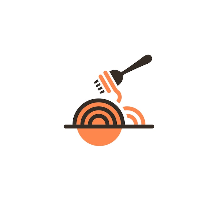 PSD Gratis desain logo restoran