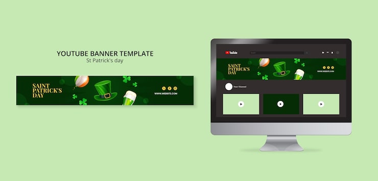PSD gratuito design del modello del giorno di san patrizio