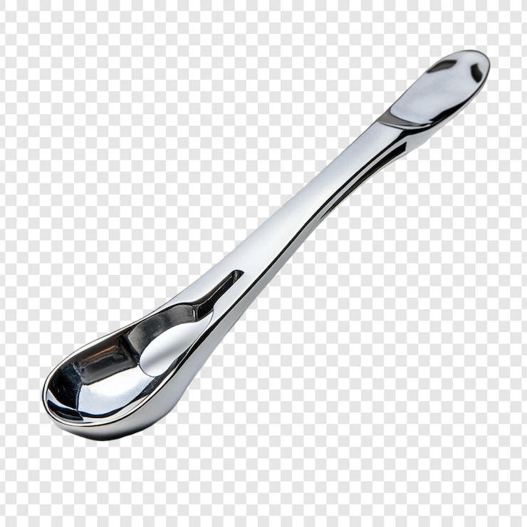 PSD gratuito diseño elegante y moderno de utensilios de cocina de cuchara de plata