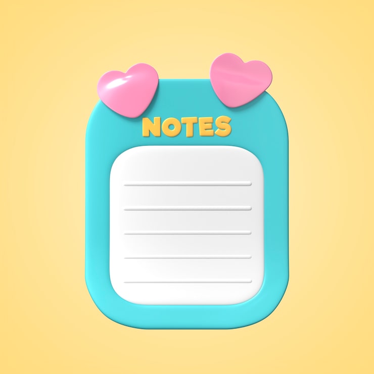 PSD gratuito diseño del icono de las notas