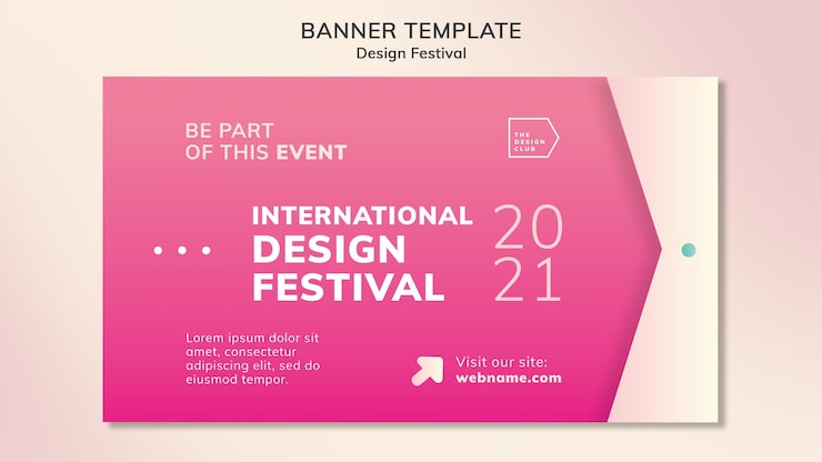 PSD gratuito diseño de plantilla de banner de festival