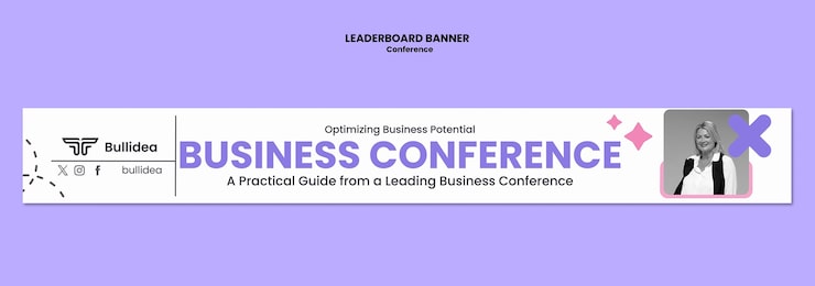 PSD gratuito diseño de la plantilla de la conferencia