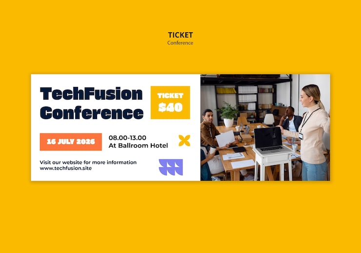 PSD gratuito diseño de la plantilla de la conferencia